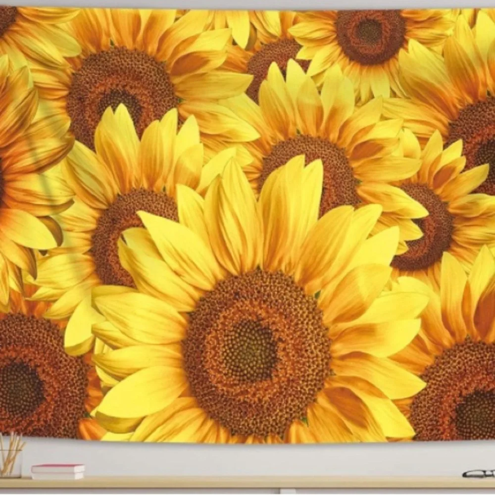 SUNFLOWER Tapestry Hanging Wall Art 60”X40”